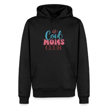 Cool Moms Club – Motherhood in Style - Männer Premium Bio Hoodie - Schwarz - Vorne - Nico (187cm)