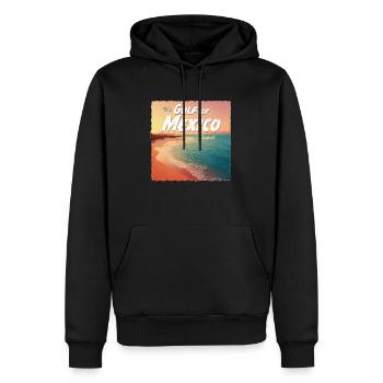 Gulf of Mexico stupid #2 - Männer Premium Bio Hoodie - Schwarz - Vorne - Nico (187cm)