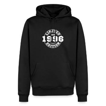1996 Limitierte Auflage - Männer Premium Bio Hoodie - Schwarz - Vorne - Nico (187cm)