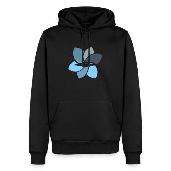 Raumschiff Invasion Weltall - Männer Premium Bio Hoodie - Schwarz - Vorne - Nico (187cm)