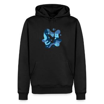 Colombe de la Paix Colombe Fumier Pigeon Oeufs - Sweat à capuche Premium bio Homme - noir - Devant - Nico (187cm)