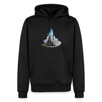 Segler Segelboote Segelboot - Männer Premium Bio Hoodie - Schwarz - Vorne - Nico (187cm)