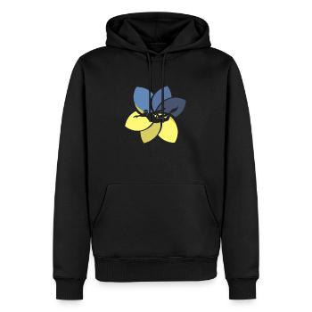 Natation Brasse - Sweat à capuche Premium bio Homme - noir - Devant - Nico (187cm)
