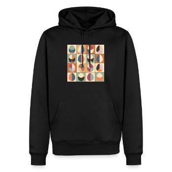 Ostereier Design No.01 - Männer Premium Bio Hoodie - Schwarz - Vorne - Nico (187cm)