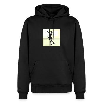 Performance médaillée en patinage artistique - Sweat à capuche Premium bio Homme - noir - Devant - Nico (187cm)