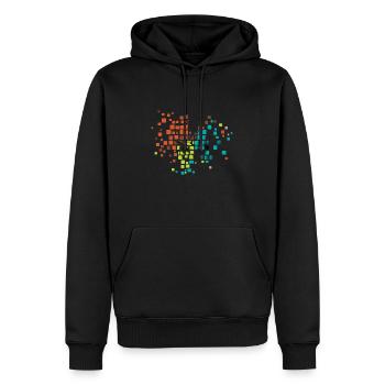 Docteur Médecins Patient - Sweat à capuche Premium bio Homme - noir - Devant - Nico (187cm)