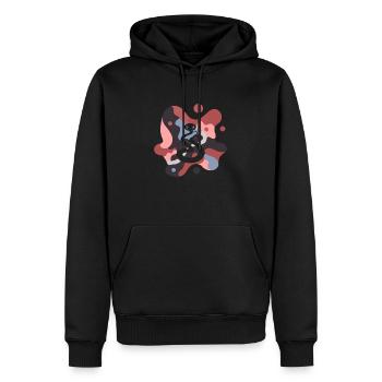 Snake Head Snake Snake Species - Men’s Premium Organic Hoodie - black - Front - Nico (187cm)