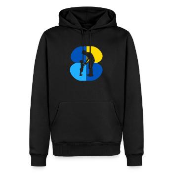 Babysitter Kinderbetreuung - Männer Premium Bio Hoodie - Schwarz - Vorne - Nico (187cm)