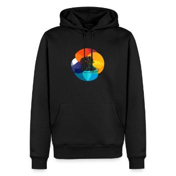 Pasta Lasagne Teigwaren - Männer Premium Bio Hoodie - Schwarz - Vorne - Nico (187cm)