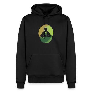 Poker Poker Table - Men’s Premium Organic Hoodie - black - Front - Nico (187cm)