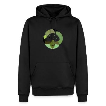 Mushrooms Poisonous Mushroom species - Men’s Premium Organic Hoodie - black - Front - Nico (187cm)