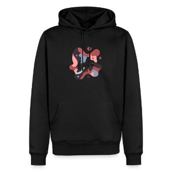 Pianiste Orchestre Ecole de Musique - Sweat à capuche Premium bio Homme - noir - Devant - Nico (187cm)