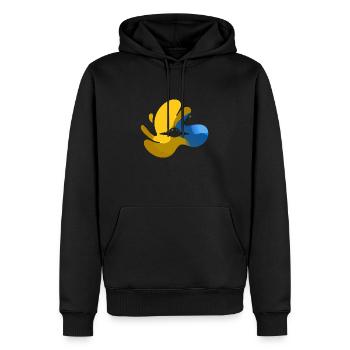 Starship Invasion - Men’s Premium Organic Hoodie - black - Front - Nico (187cm)