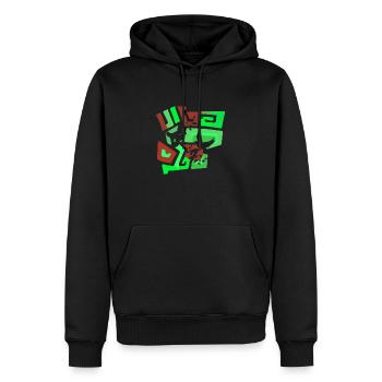 Tauben Taube - Männer Premium Bio Hoodie - Schwarz - Vorne - Nico (187cm)