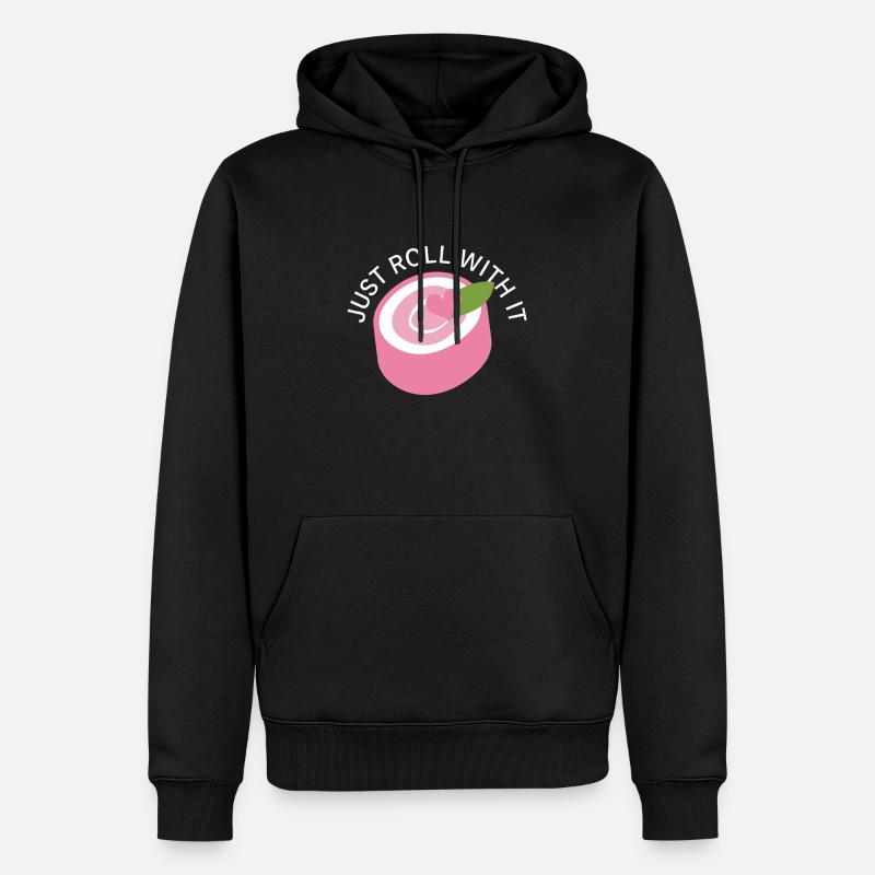 Just Roll With It - Männer Premium Bio Hoodie - Schwarz