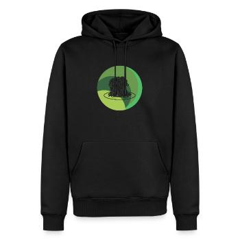 Spaghetti de pâtes - Sweat à capuche Premium bio Homme - noir - Devant - Nico (187cm)