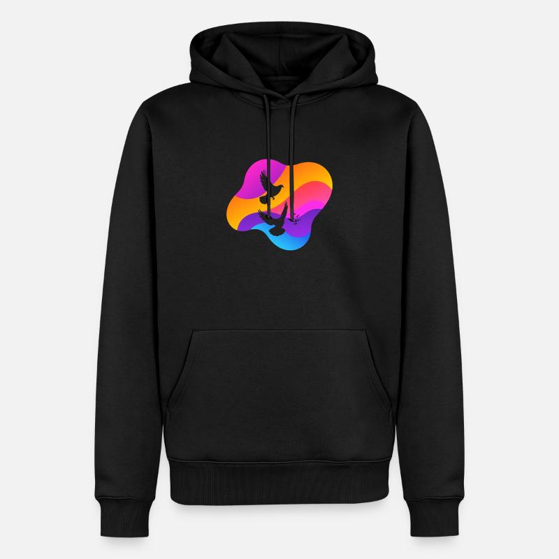 Taube Taubenei Turteltauben - Männer Premium Bio Hoodie - Schwarz