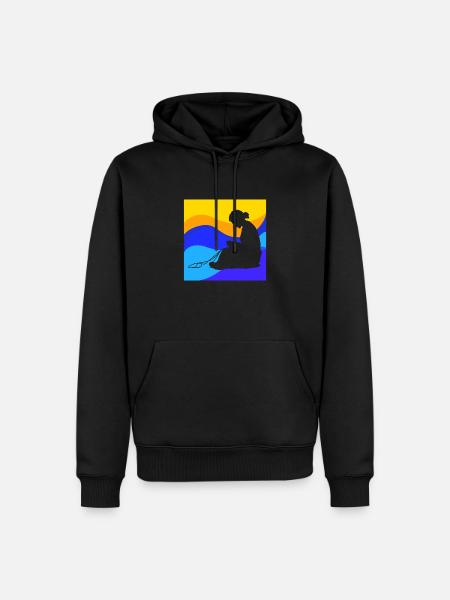 Stricken DIY Projekte Maschen - Männer Premium Bio Hoodie - Schwarz