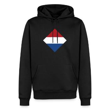 Pays-Bas - Sweat à capuche Premium bio Homme - noir - Devant - Nico (187cm)