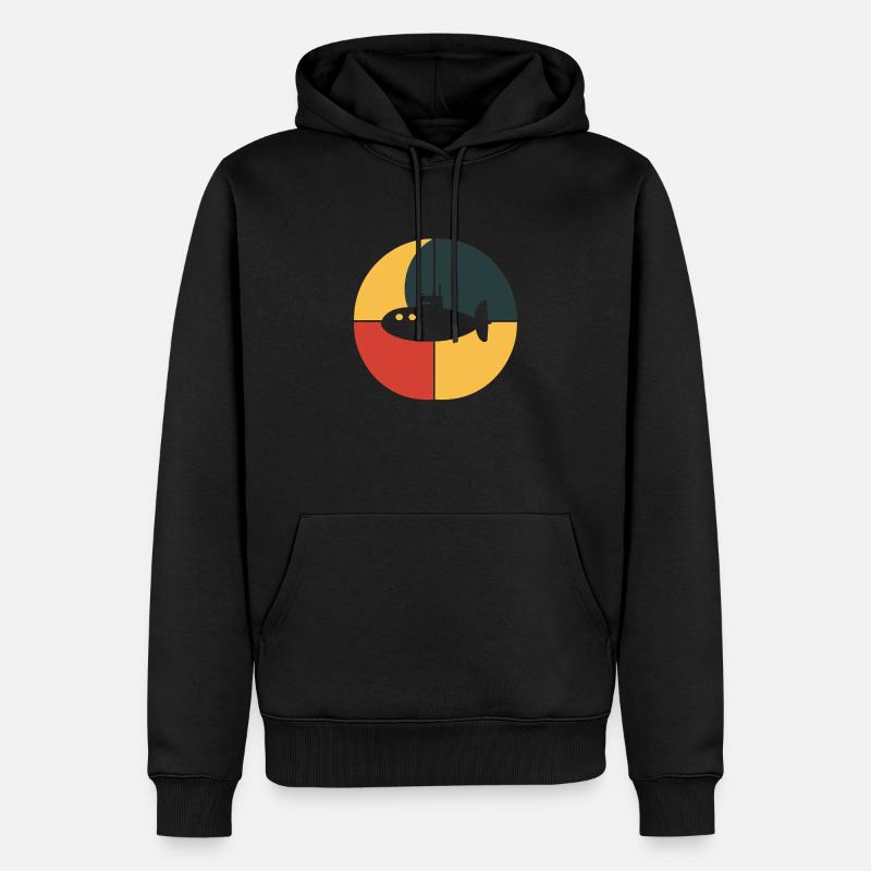 Uboot U Boot Navy - Männer Premium Bio Hoodie - Schwarz