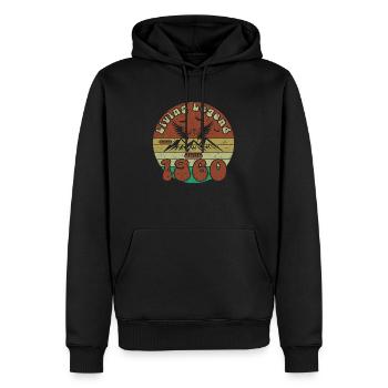 65. Geburtstag Living Legend since VIN 06/1960 - Männer Premium Bio Hoodie - Schwarz - Vorne - Nico (187cm)