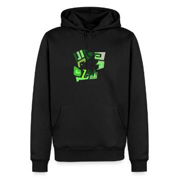 École de musique d’instrument de piano - Sweat à capuche Premium bio Homme - noir - Devant - Nico (187cm)
