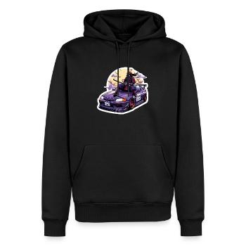 総長 Sōchō Tuning - Männer Premium Bio Hoodie - Schwarz - Vorne - Nico (187cm)