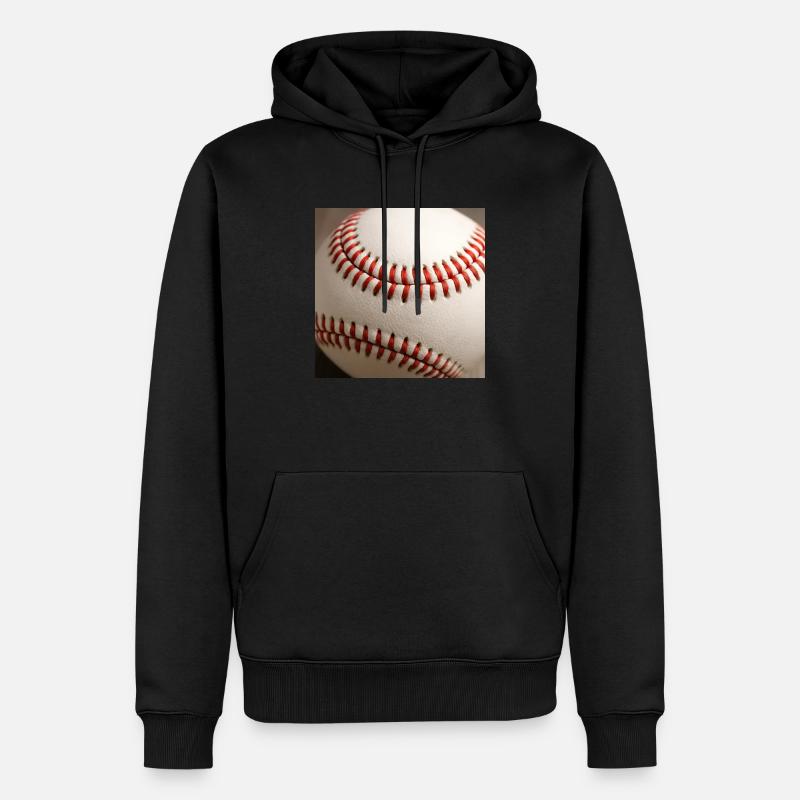 Base-ball - Sweat à capuche Premium bio Homme - noir