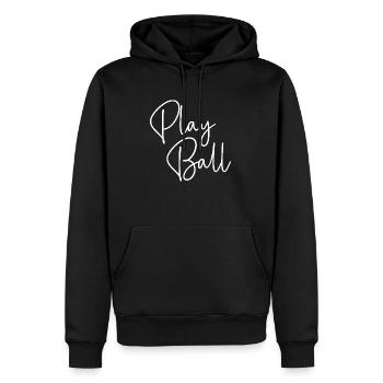 Jouer au ballon passionné Sports Spirit Design - Sweat à capuche Premium bio Homme - noir - Devant - Nico (187cm)