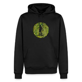 Skateboard Skater Boarder - Men’s Premium Organic Hoodie - black - Front - Nico (187cm)