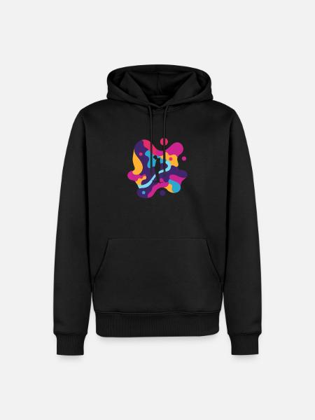 Longboard Skating Skate - Men’s Premium Organic Hoodie - black