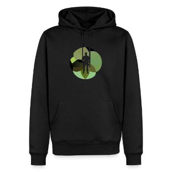 Officer Security Crime - Men’s Premium Organic Hoodie - black - Front - Nico (187cm)