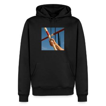 Sport - Stabhochsprung - Männer Premium Bio Hoodie - Schwarz - Vorne - Nico (187cm)