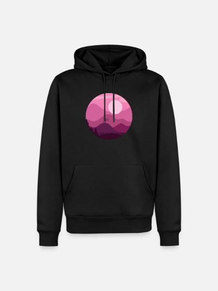 Mountain Biker - Men’s Premium Organic Hoodie - black