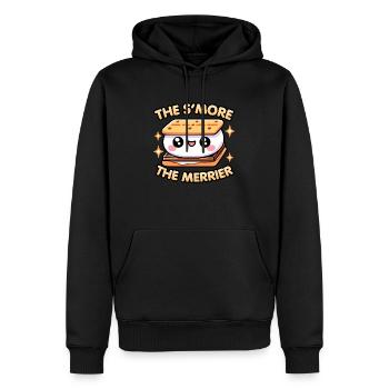 Kawaii Chibi S'More – Je S'More desto lustiger Lustig - Männer Premium Bio Hoodie - Schwarz - Vorne - Nico (187cm)
