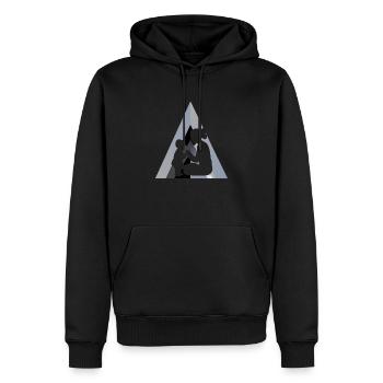 Babysitter Kinderbetreuung Elternzeit - Männer Premium Bio Hoodie - Schwarz - Vorne - Nico (187cm)