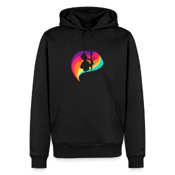 Gesang Singen Karaoke - Männer Premium Bio Hoodie - Schwarz - Vorne - Nico (187cm)