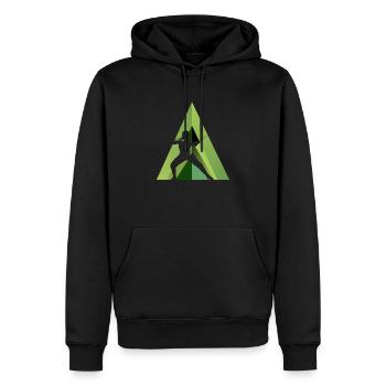 Fencing Martial Arts Foil - Men’s Premium Organic Hoodie - black - Front - Nico (187cm)