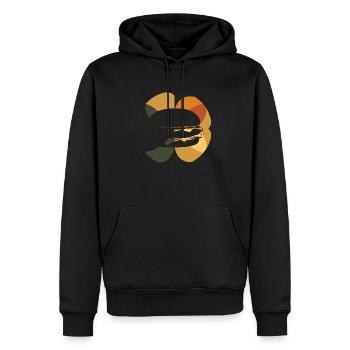 Burger Grillen Joint - Männer Premium Bio Hoodie - Schwarz - Vorne - Nico (187cm)