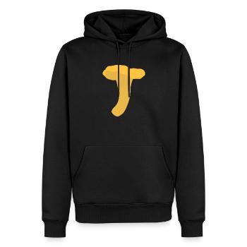 Pfifferlinge - Männer Premium Bio Hoodie - Schwarz - Vorne - Nico (187cm)