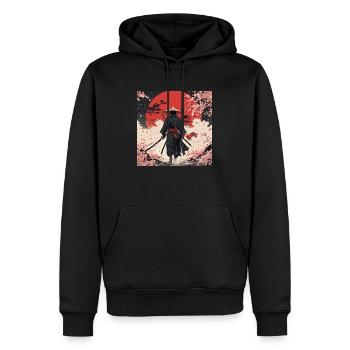 Urban Asia Vibes Stylish Motifs & Symbols - Men’s Premium Organic Hoodie - black - Front - Nico (187cm)