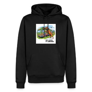 Découvrez notre chemise Camperliebe 50+ de haute qualité - Sweat à capuche Premium bio Homme - noir - Devant - Nico (187cm)