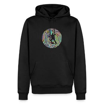 Sports nautiques Wakeboarder - Sweat à capuche Premium bio Homme - noir - Devant - Nico (187cm)