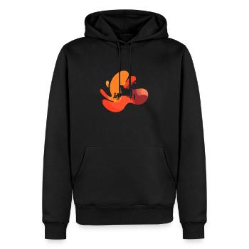 École de musique symphonique instrumentale - Sweat à capuche Premium bio Homme - noir - Devant - Nico (187cm)
