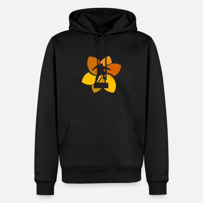 Parkour Runner Acrobaties Obstacle - Sweat à capuche Premium bio Homme - noir