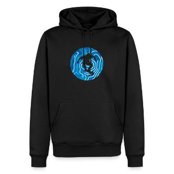 Skateboard - Männer Premium Bio Hoodie - Schwarz - Vorne - Nico (187cm)