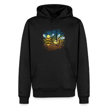 Insectes - Sweat à capuche Premium bio Homme - noir - Devant - Nico (187cm)