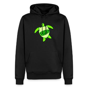 Wasserschildkröte Klamotten angezogen Shirt Hose - Männer Premium Bio Hoodie - Schwarz - Vorne - Nico (187cm)