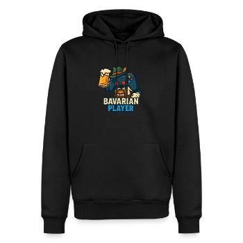 bavarian player - Men’s Premium Organic Hoodie - black - Front - Nico (187cm)