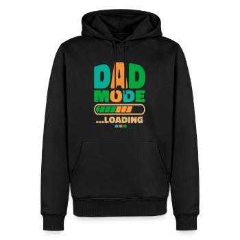 Laden im Dad-Modus Laden - Männer Premium Bio Hoodie - Schwarz - Vorne - Nico (187cm)